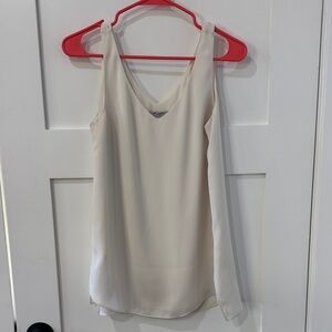 MM Lafleur Ivory V-Neck Ronda Top